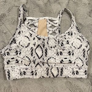 TYC Lattice Snake Skin Sports Bra